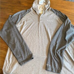 Men’s Columbia Charcoal Button-Up Hoodie